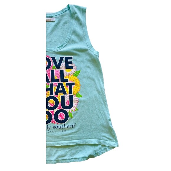 SIMPLY SOUTHERN Women’s Top Floral “Love All That You Do” Graphic Print Small - Picture 9 of 11